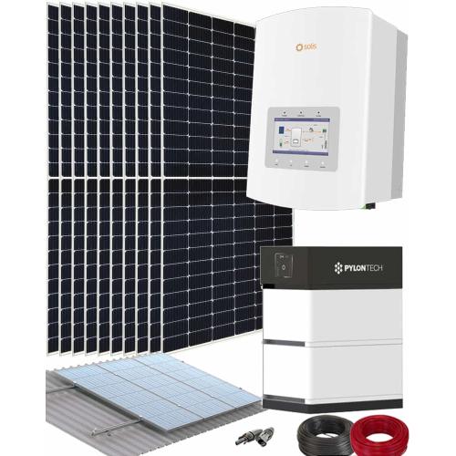 Kit Solar Híbrido Solis 6kW 11000kWhaño