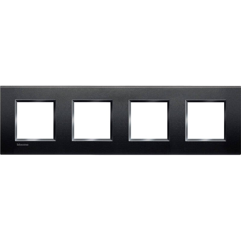 Marco Cuadrado 4x2 Módulos BTicino Living Light LNA4802M4BI