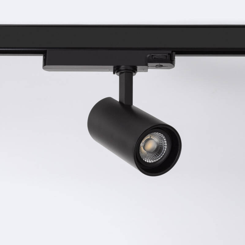 Foco Carril LED Trifásico 20W Fasano Regulable Negro