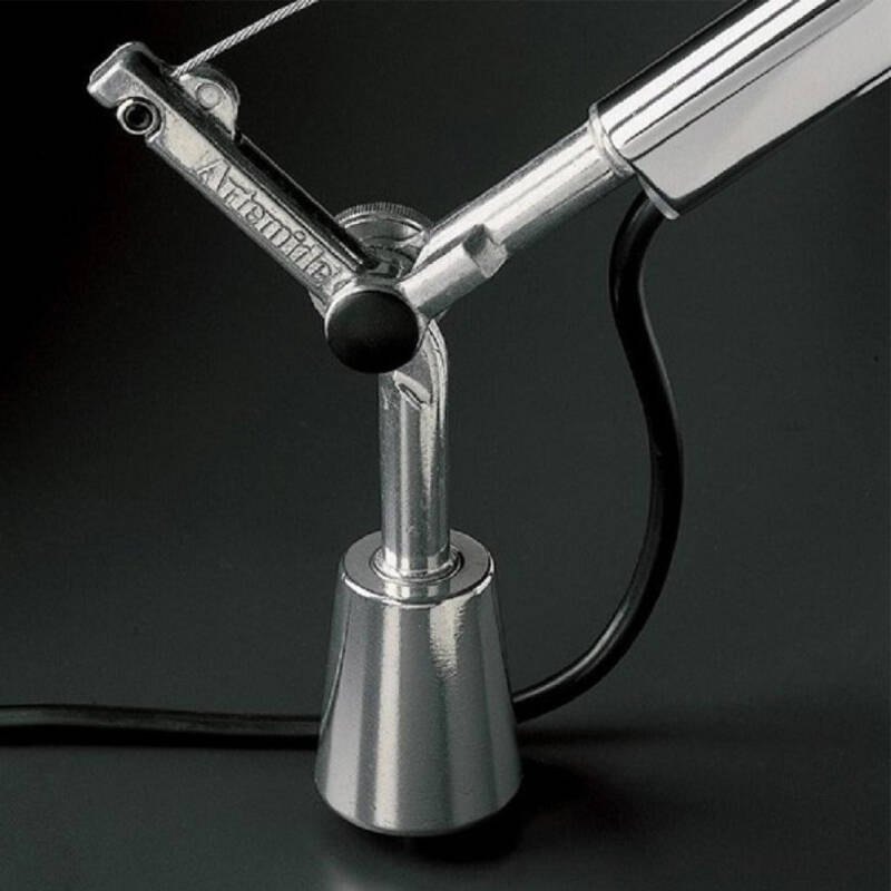 Lámpara de Mesa Tolomeo Micro con Soporte Fijo Blanco Brillo ARTEMIDE