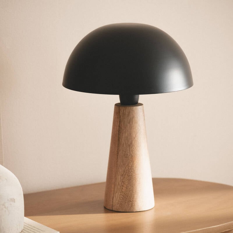 Lámpara de Mesa Madera Kuttala