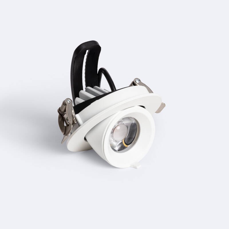 Downlight LED 10W Circular Direccionable Chip OSRAM CCT Seleccionable 120 lm/W LIFUD Corte Ø 80 mm