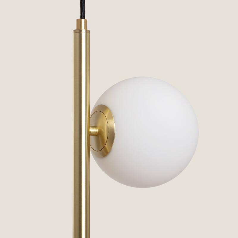 Lámpara Colgante Metal y Cristal Moonlight Doble