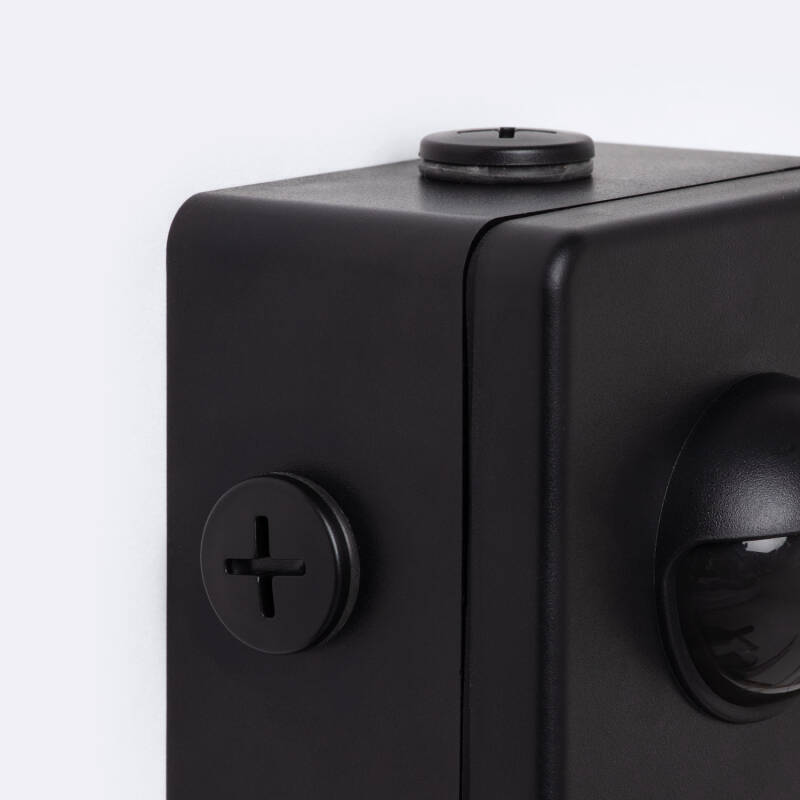 Sensor de Movimiento PIR Crepuscular 240º de Superficie Exterior IP65 con Mando