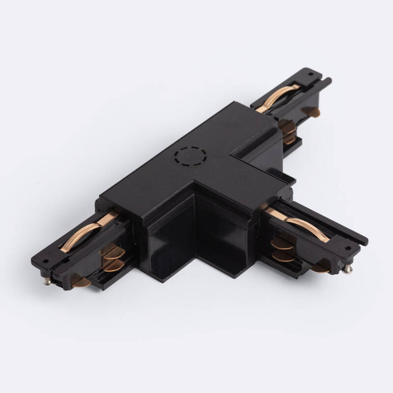 Conector 'Left Side' Tipo T para Carril Trifásico DALI Empotrable Aluminio