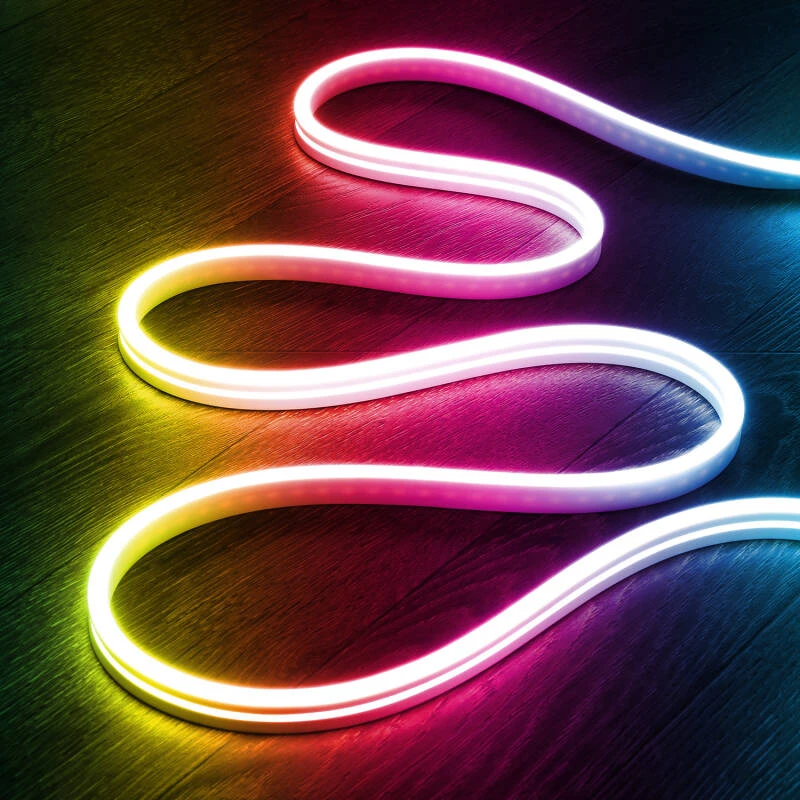 Tira LED Neón 24V RGB 5m 9.5W/m Corte 5cm IP65