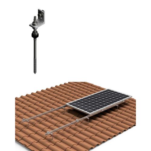 Estructura Horizontal Tejas 2 Paneles Solares con varilla 01H