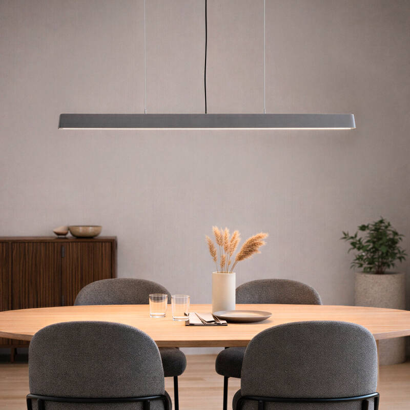 Lámpara Colgante Lineal LED 24W Yeso CCT Seleccionable Kirnber