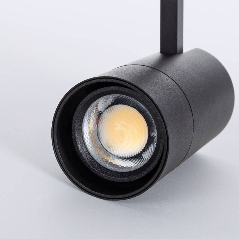 Foco Carril LED Trifásico 20W Wild CCT Seleccionable Regulable TRIAC Multiángulo 24-60º