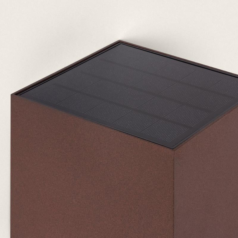 Aplique de Pared Exterior Solar LED Aluminio Denny Square