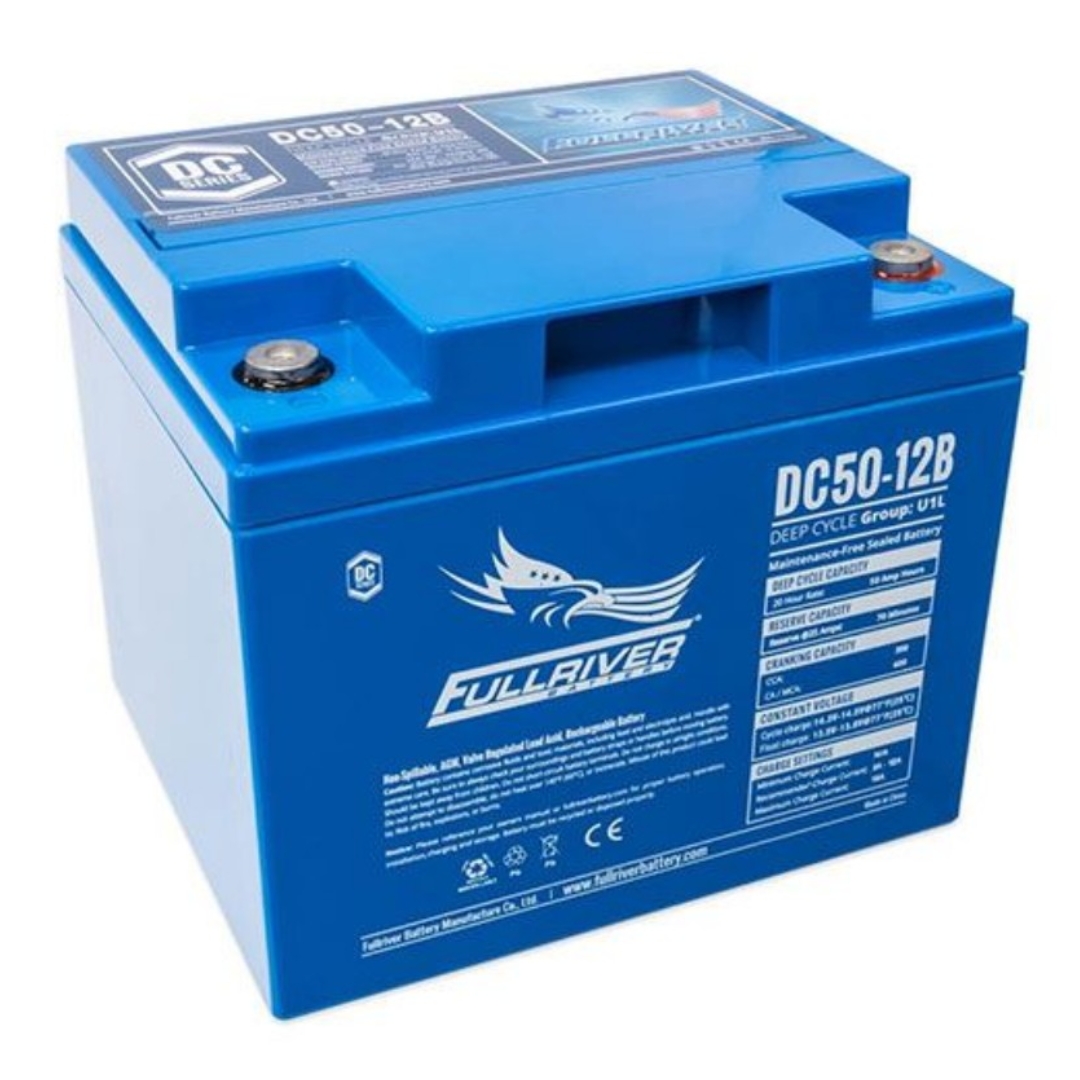 Batería 12v AGM Solar 50Ah C20 Monobloc Fullriver DC50-12B