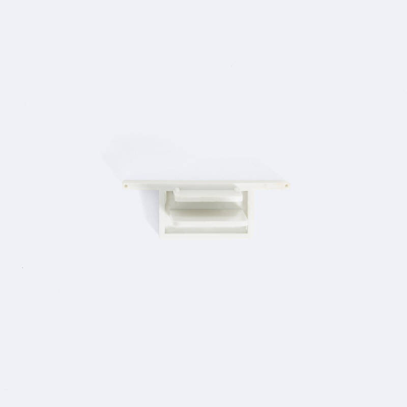Tapa Final para Carril Monofásico Empotrable Aluminio