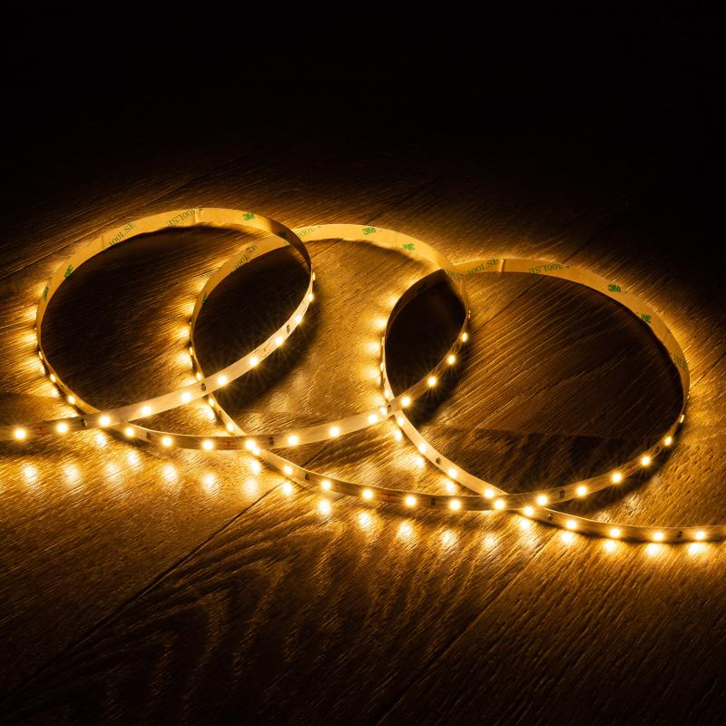 Tira LED 24V SMD 60 LED/m 5m 5W/m 500lm/m Ancho 8mm Corte 10cm IP20
