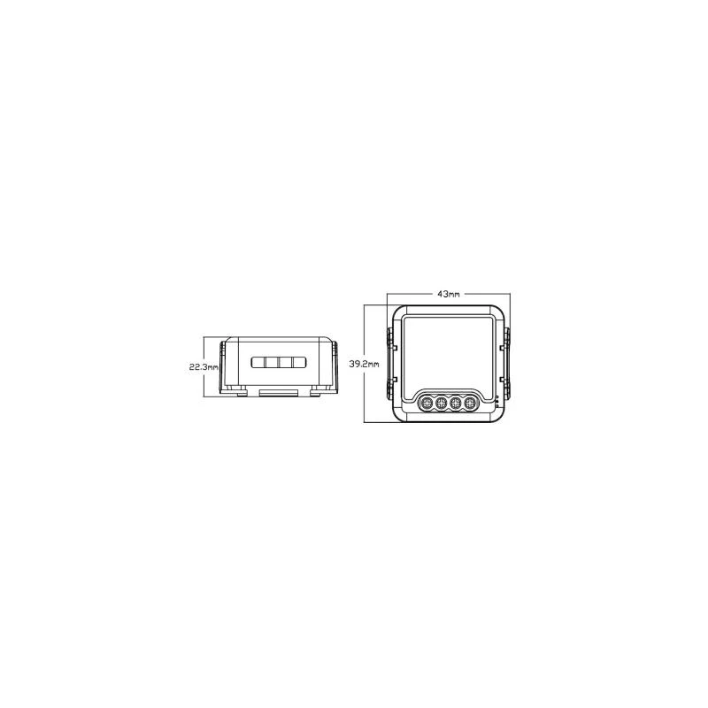 Interruptor Telerruptor WiFi Compatible con Interruptor y Pulsador Convencional