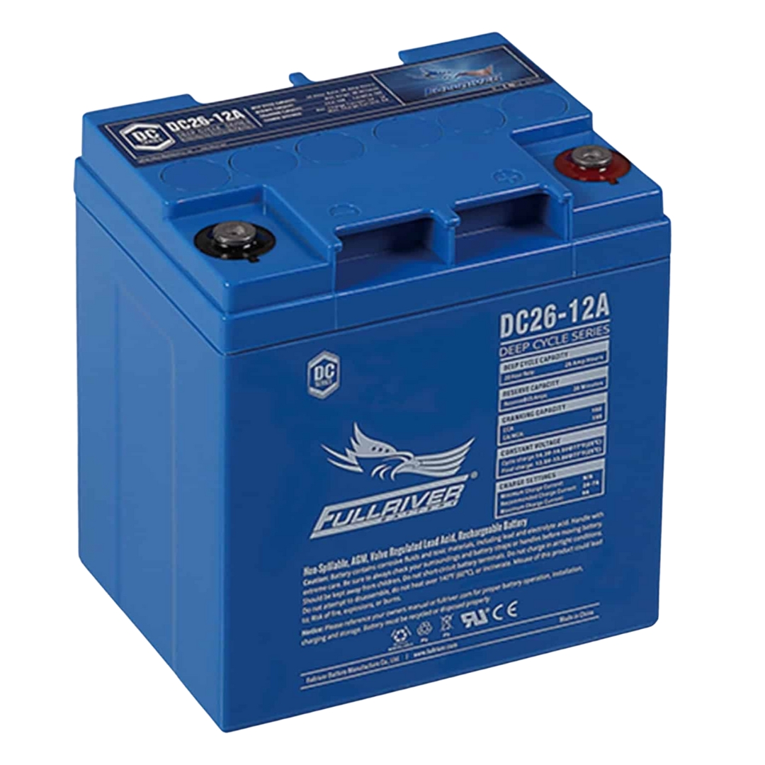 Batería Solar AGM 26Ah 12V C20 Monobloc Fullriver DC26-12A
