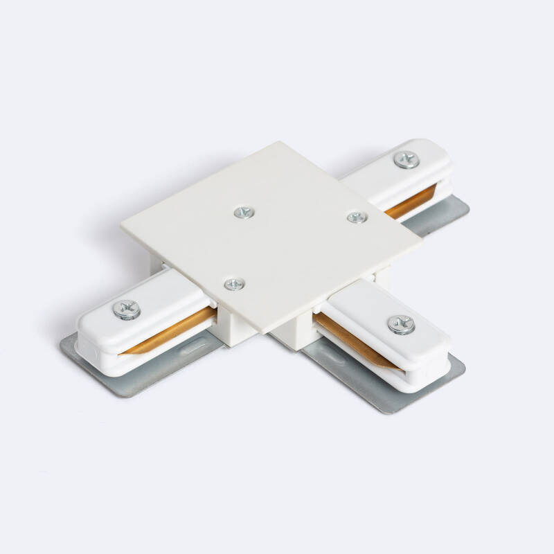Conector Tipo T para Carril Monofásico Empotrable Aluminio