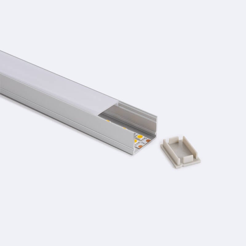 Perfil Aluminio Superficie para Tira LED hasta 22 mm