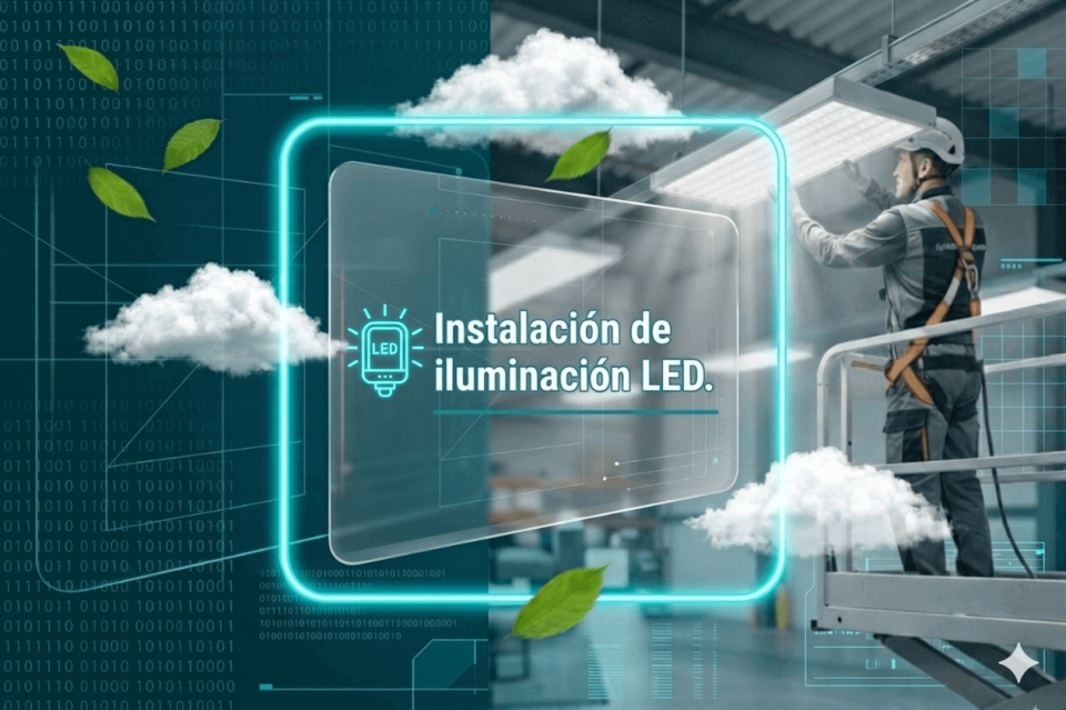Instalación y sustitución de luminarias LED para hogar y negocio