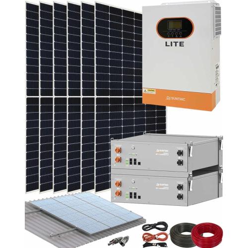 Kit Solar Aislada Litio Suntaic 5500W 15kWhdia