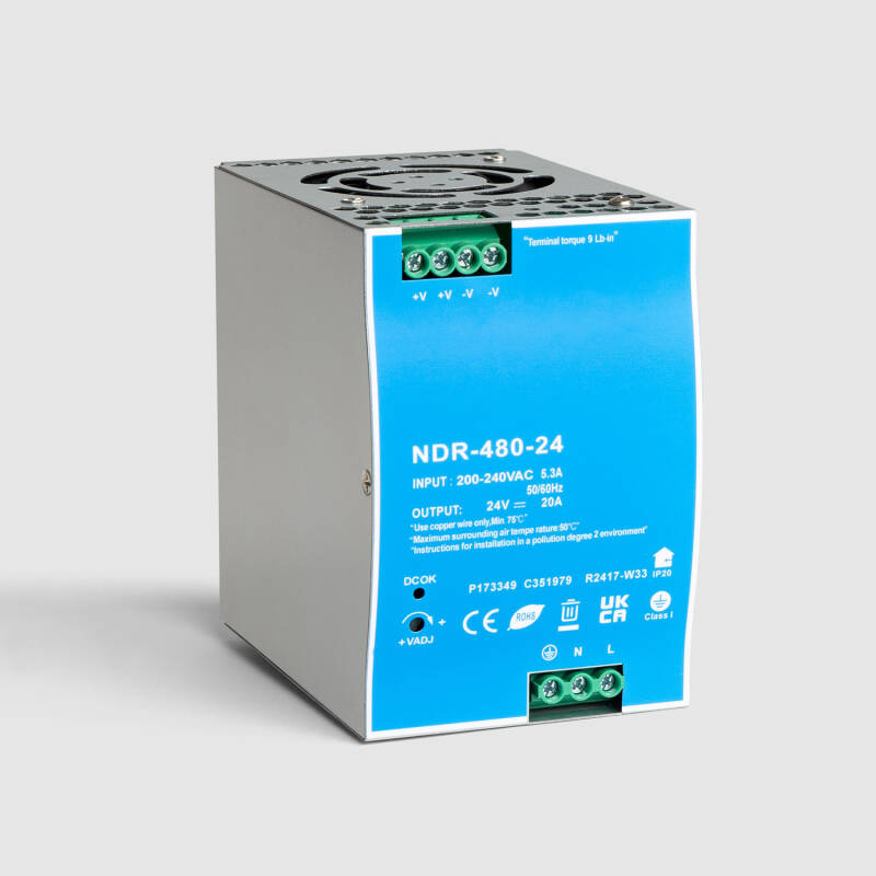 Fuente de Alimentación 24V DC para Carril DIN
