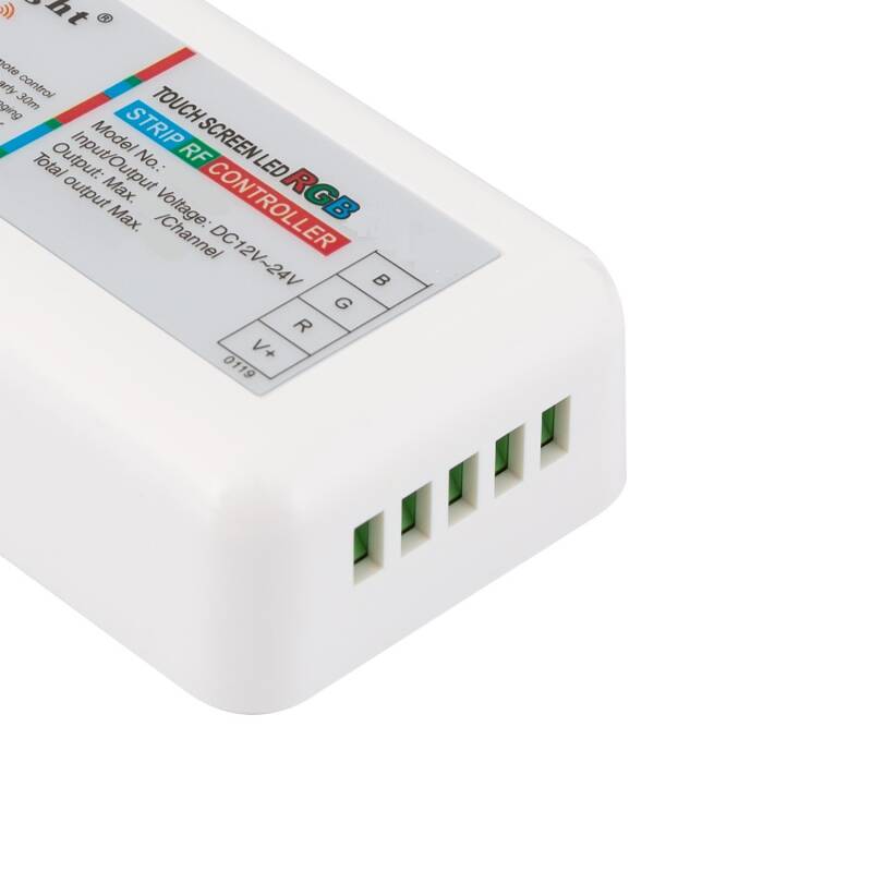 Controlador Regulador Táctil Tira LED RGB 12/24V DC con Mando RF