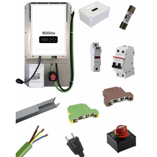 Inversor Cargador Tensite 1000W 12V Premontado con Protecciones