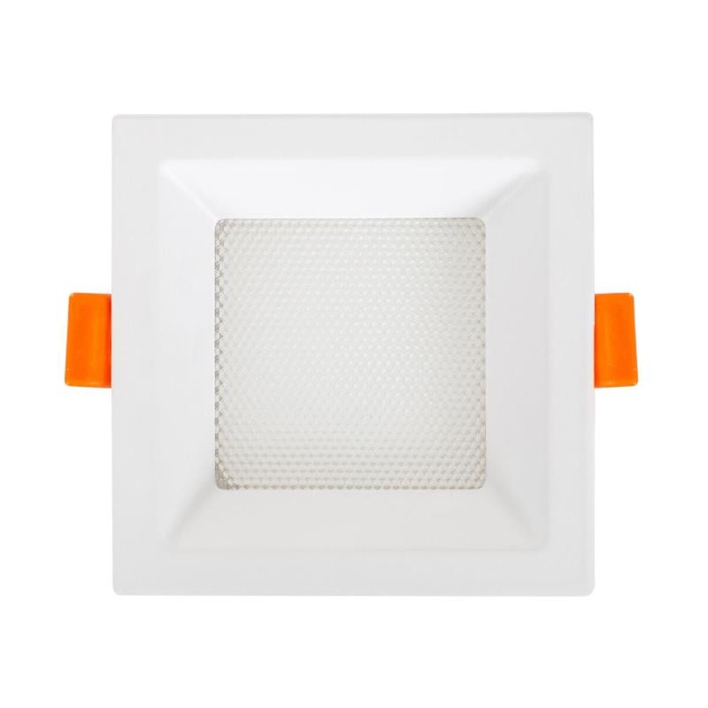 Placa LED 7W Cuadrada CCT Seleccionable Microprismático LIFUD Corte 75x75 mm