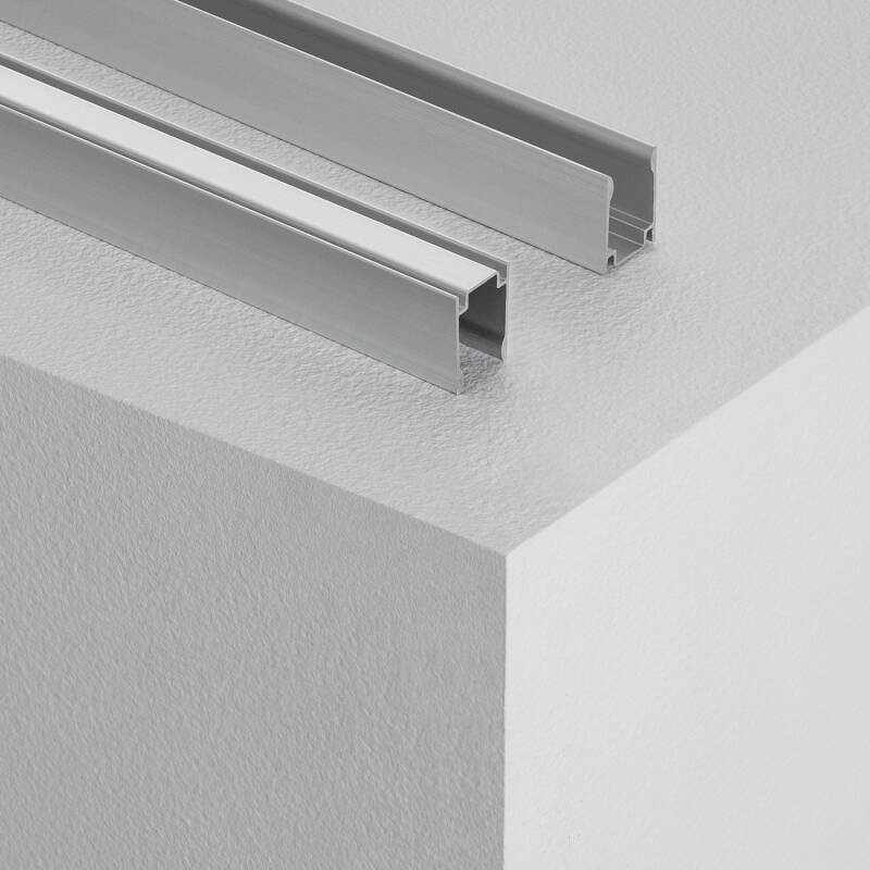 Perfil Aluminio 1m para Neón LED RGB Semicircular 180