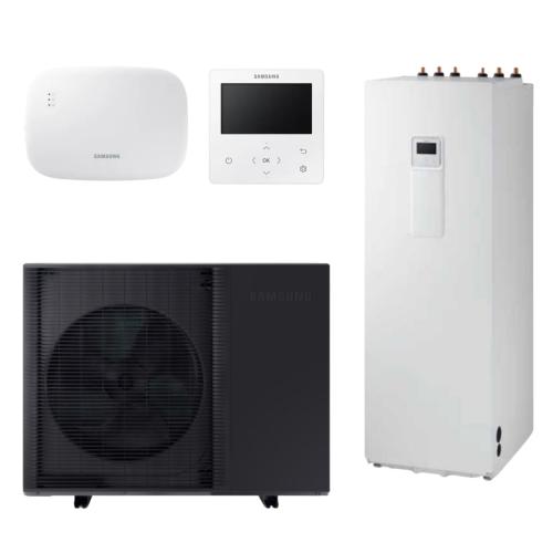 Bomba de Calor Aerotermia 12kW Samsung EHS Mono Alta Temperatura Quiet R32 con con Climatehub 260L y Wi-Fi