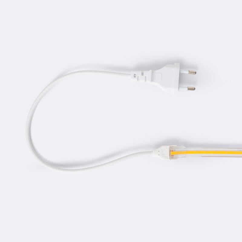 Tira LED Regulable 220V COB Autorrectificada 560 LED/m 14W/m 1250lm/m SILICONE FLEX IC-2P Ancho 10mm Corte 10cm IP65 a Medida