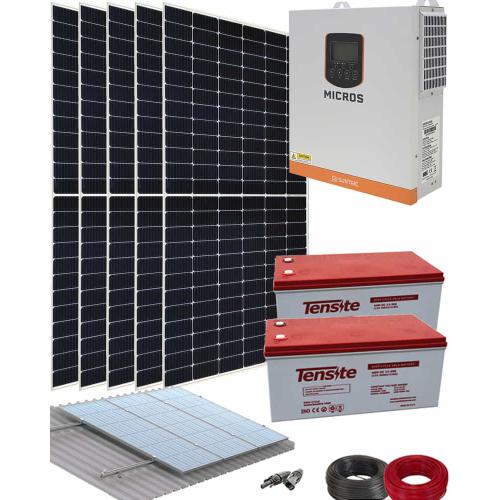 Kit Solar Gel 3000W 24V 9000Whdia