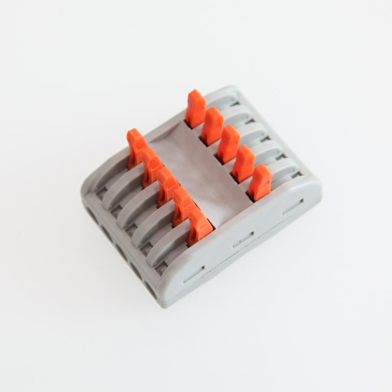 Pack 5 Conectores Rápidos 5 Entradas y 5 Salidas SPL-5 para Cable Eléctrico de 0.08-4mm²