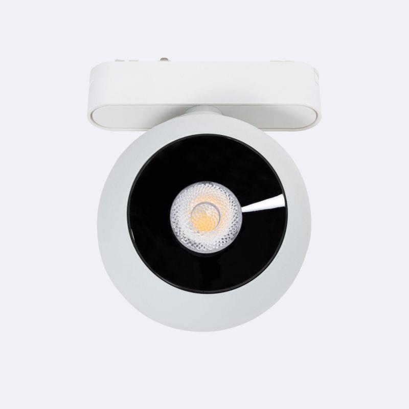 Foco Carril LED Magnético 25mm SuperSlim Cóncavo 12W 48V Blanco Ø100 mm