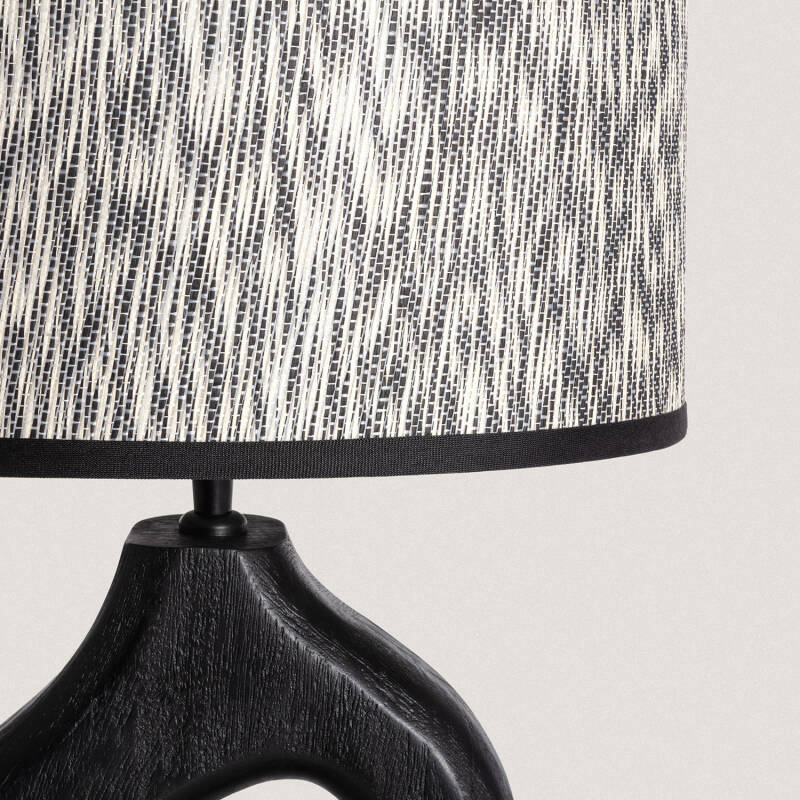 Lámpara de Mesa Madera Dhara ILUZZIA