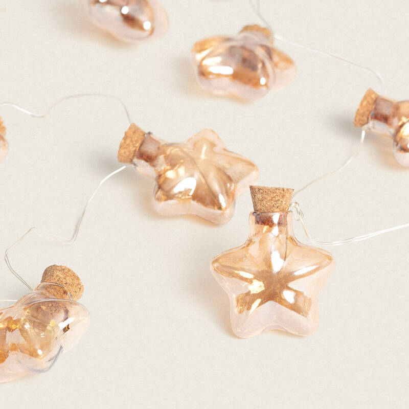 Guirnalda LED Estrellas con Batería Heryt