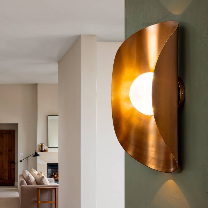 Aplique de Pared Metal y Cristal Ishan II ILUZZIA