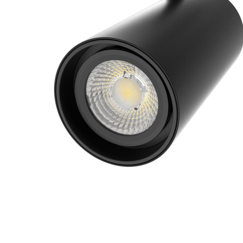 Foco Carril LED Trifásico 20W Fasano CCT Seleccionable Regulable Negro