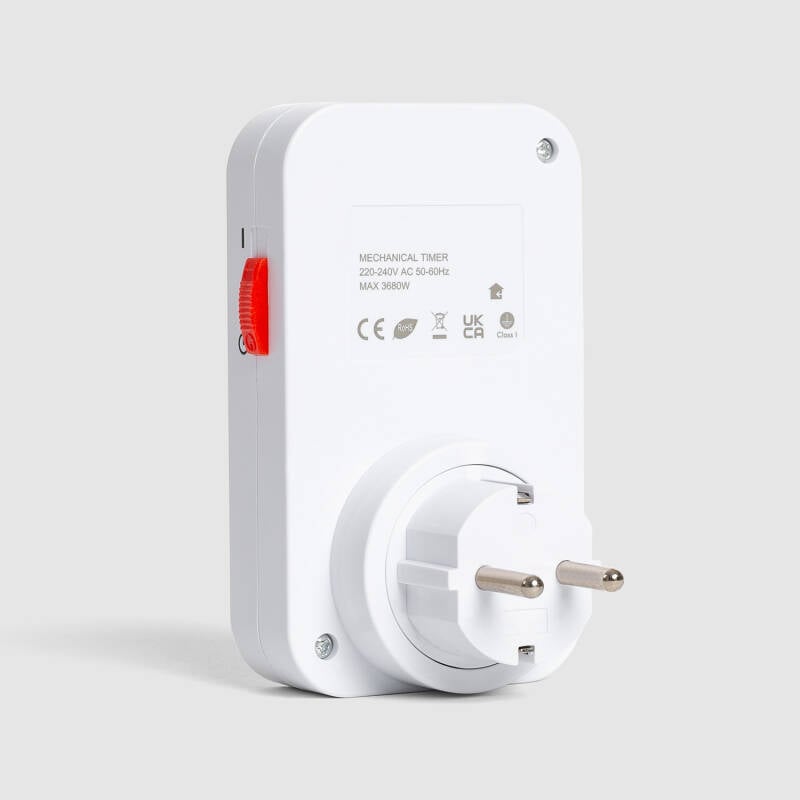 Temporizador Analógico con Enchufe Tipo F Schuko