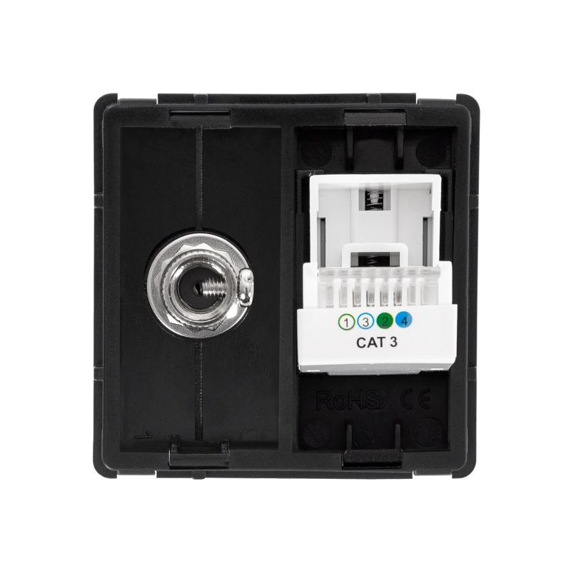 Toma Teléfono + Satélite Modern