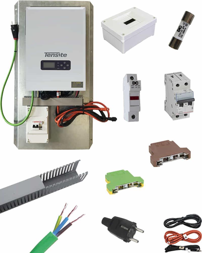 Inversor Cargador Tensite 5200W 48V premontado con protecciones