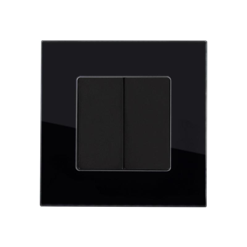 Módulo Tapa Ciega Doble con Marco Cristal Modern