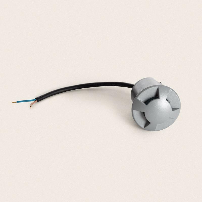 Baliza Exterior LED Empotrable Suelo 4L 24V DC Loto Gris