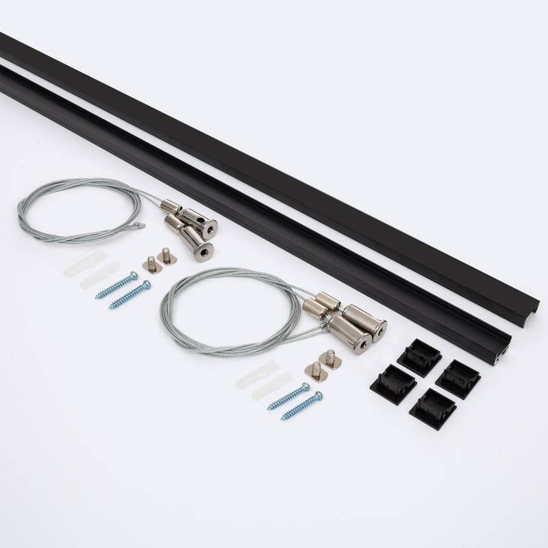 Perfil Aluminio Colgante 2m para Tira LED hasta 17 mm