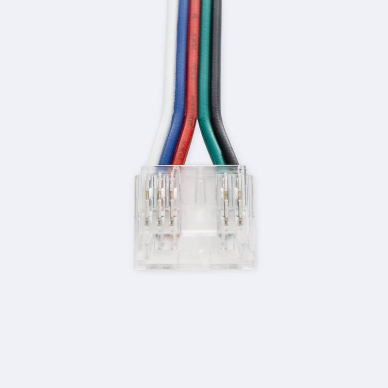 Conector Hipopótamo doble con cable para Tira LED RGBW 24V DC COB IP20 Ancho 12mm
