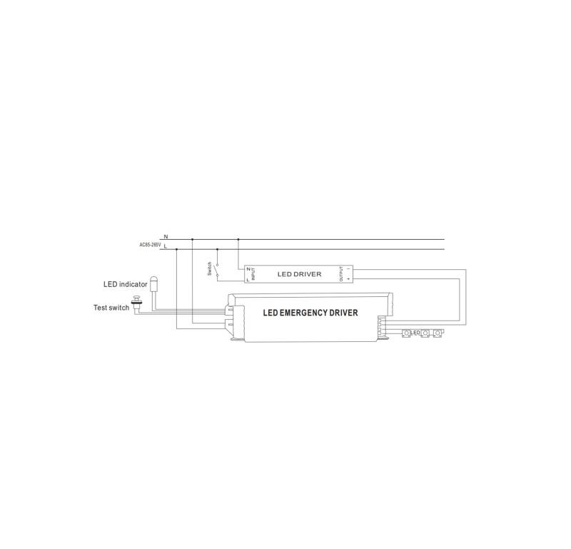 Driver de Emergencia 4.5W para luminaria LED hasta 20W