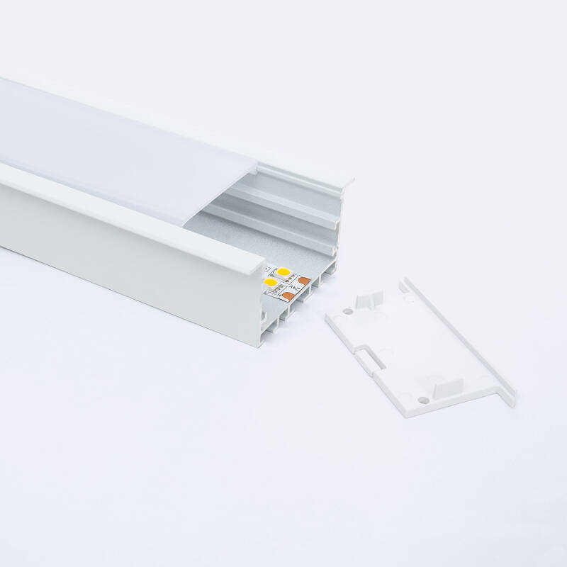 Perfil Aluminio Empotrable XL para Tiras LED hasta 40mm