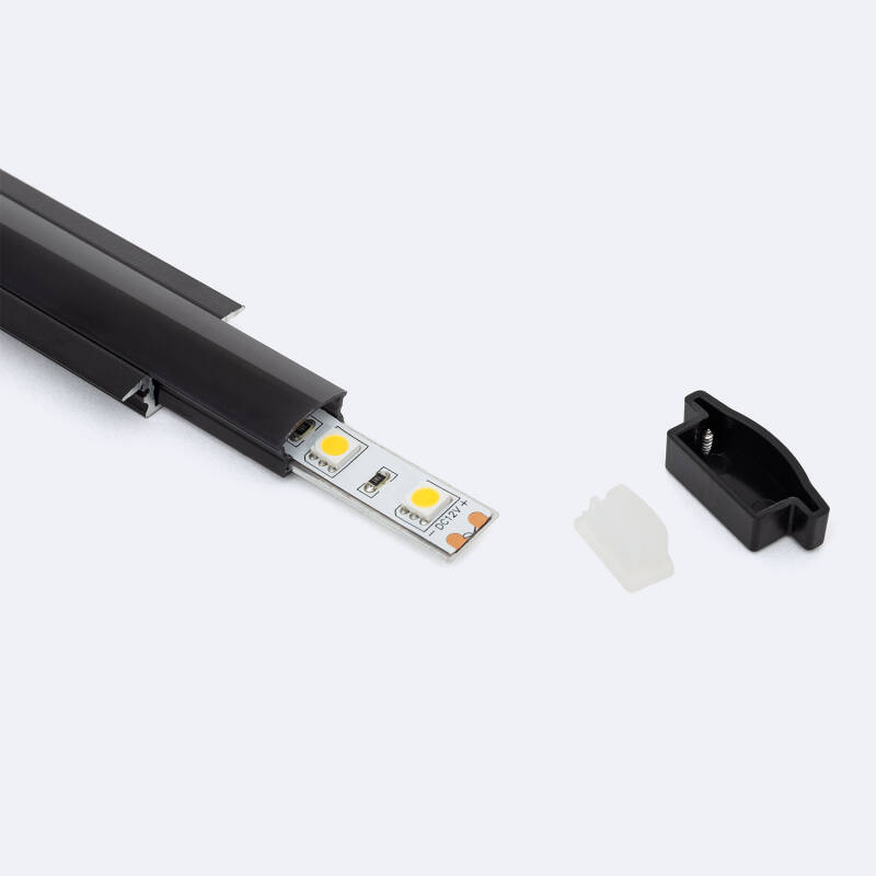 Perfil Aluminio Estanco IP65 Empotrable 2m para Tira LED hasta 8 mm