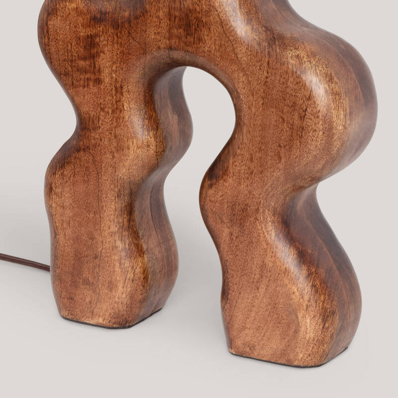 Lámpara de Mesa Madera Hunar I ILUZZIA