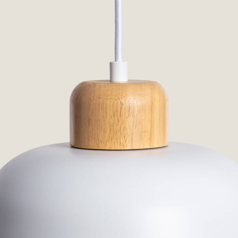 Lámpara Colgante Metal y Madera Wawak