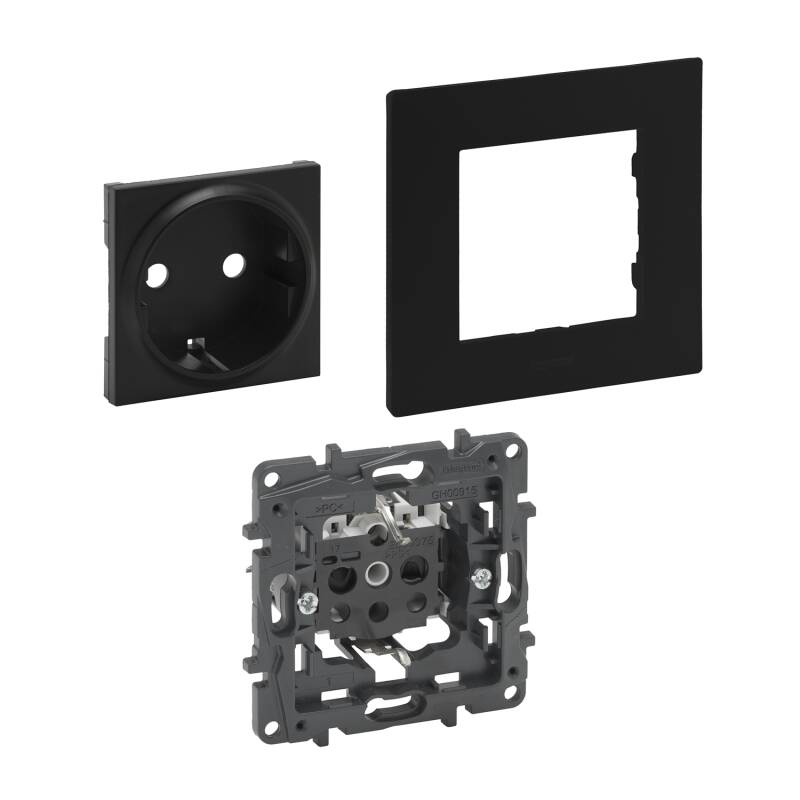 Kit Enchufe Tipo F Schuko 2P+T 16A LEGRAND Niloé Step